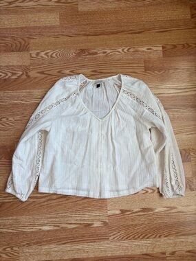 Cream Crochet blouse